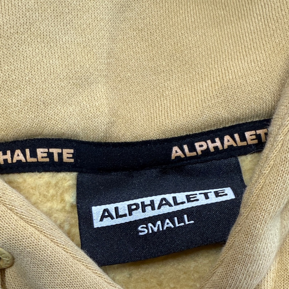 Alphalete Women’s Mustard Cropped Hoodie size S - Picture 5 of 6